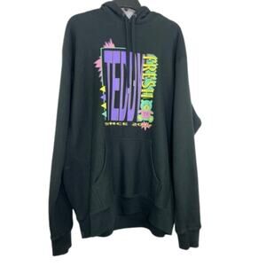 Teddy Fresh graphic black hoodie sweatshirt pull over size XL